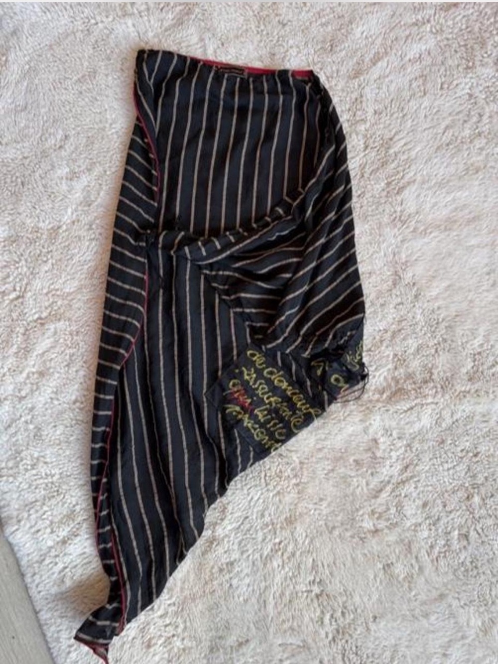 Cop Copine Asymmetrical pin-stripe shirt!